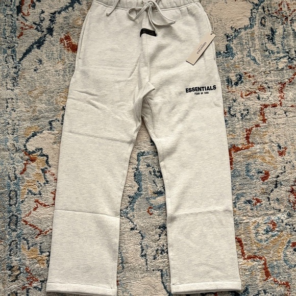 Essentials Pants - Essentials Fear Of God Relaxed Sweatpants Light Oatmeal Size M